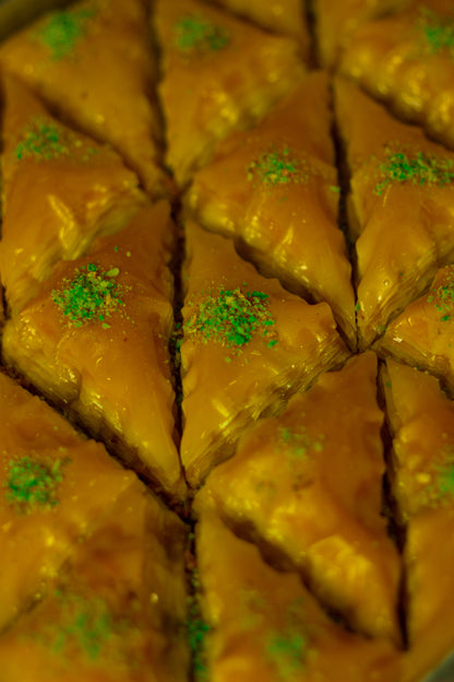 Baklawa pistacjowa trójkąty